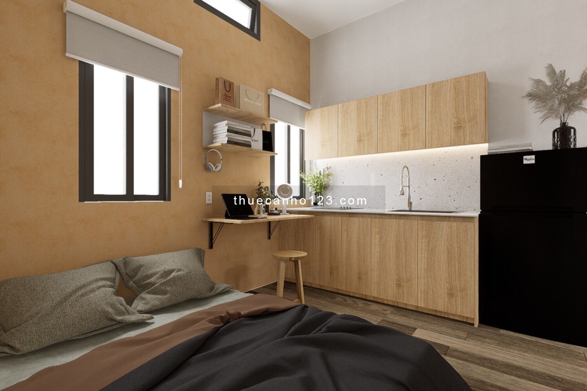 Cho thuê căn hộ Studio Style Hàn Quốc - Nội thất mới - Cửa sổ thoáng - Hình thật ️‍