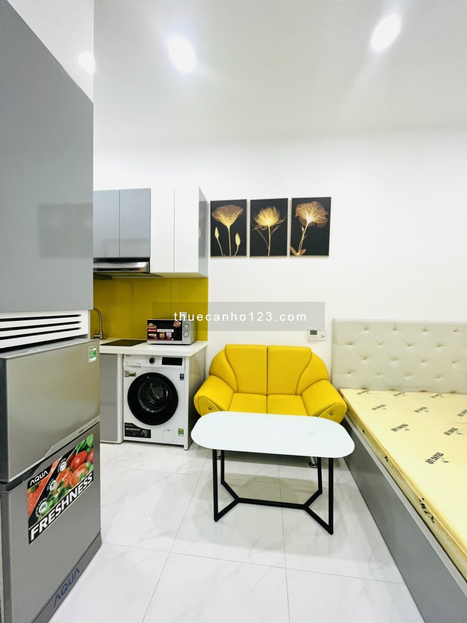 Cho thuê căn hộ Studio máy giặt riêng, giữa TT Quận 7 gần Lotte Mart