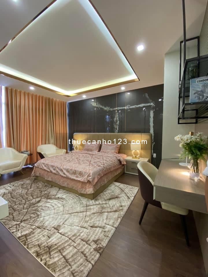 Cho thuê căn hộ Saigon Pavillon 55m2, 1PN, 1WC, Full đủ NT cao cấp. Giá cho thuê: 19 tr/th