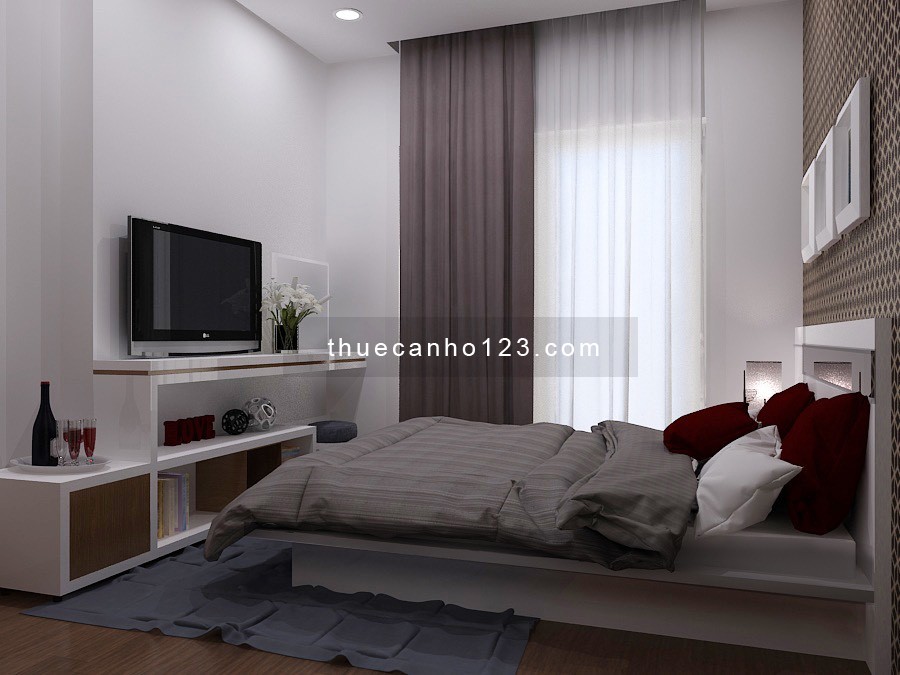 Cho thuê căn hộ Soho Residence 60m2, 2PN, Full NT đẹp. Giá: 16 tr/th