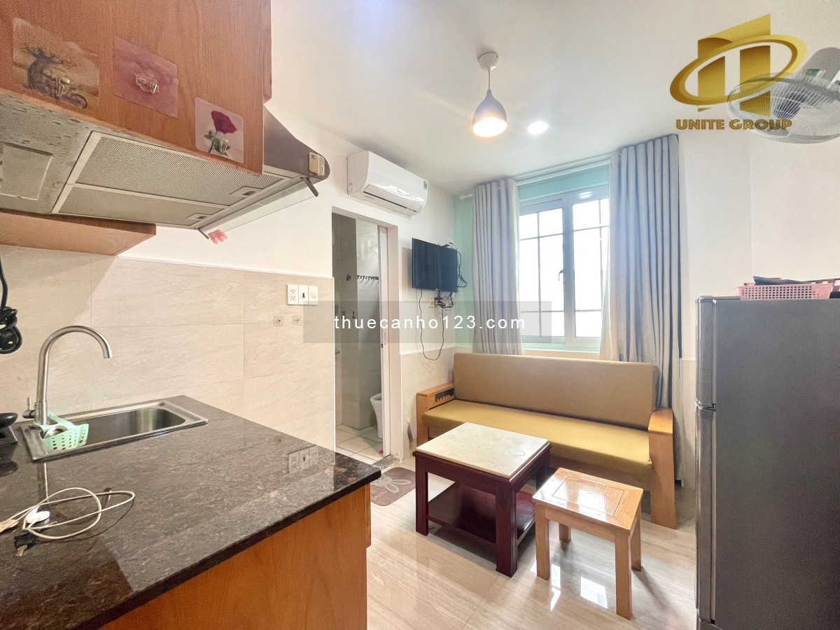 Studio full nội thất gần đại học luật, gần cầu nguyễn văn cừ di chuyển qua quận1 chỉ mất 10p