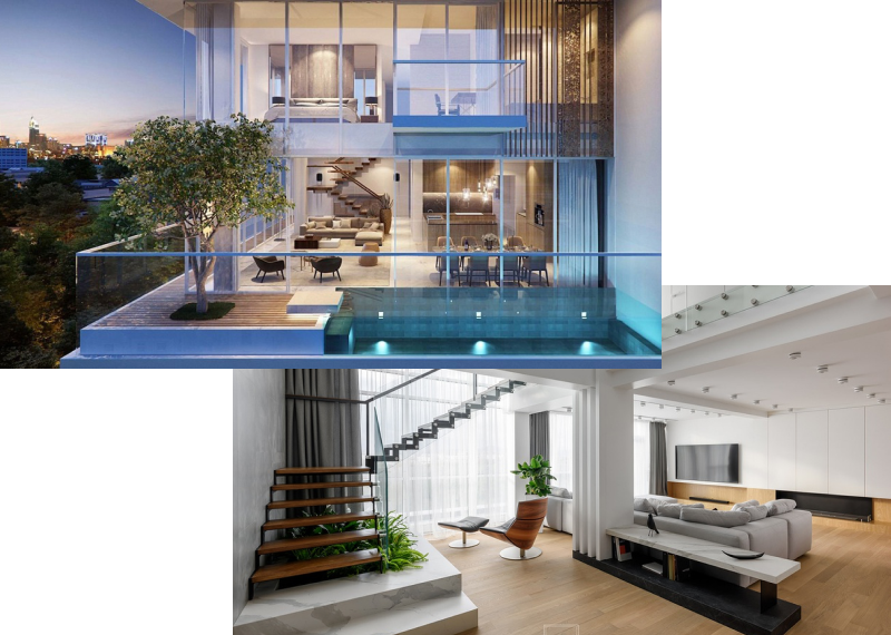 So sánh sự giống và khác nhau của Duplex và Penthouse