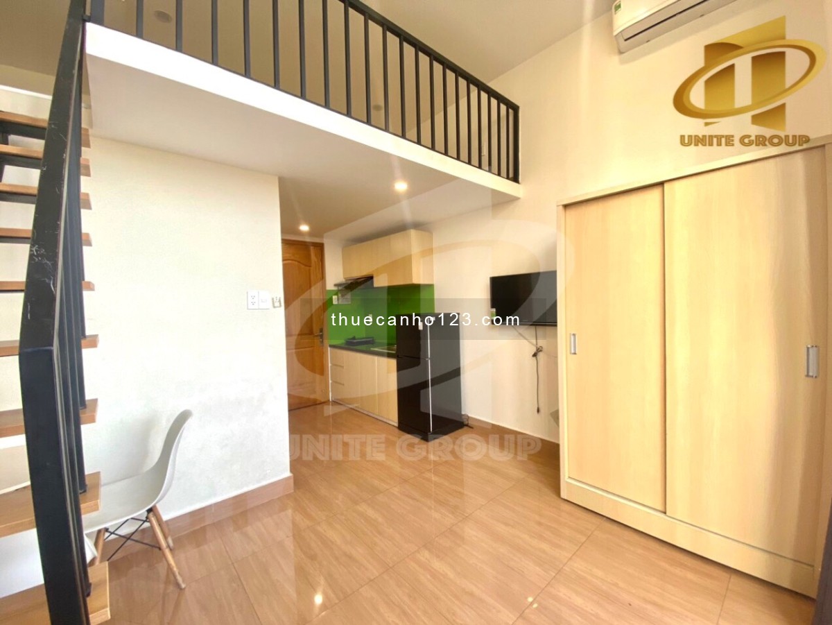 Tòa căn hộ kế Lotte Mart Q7 có dạng duplex gác cao 1m8, đủ nội thất đường Lâm Văn Bền cho thuê