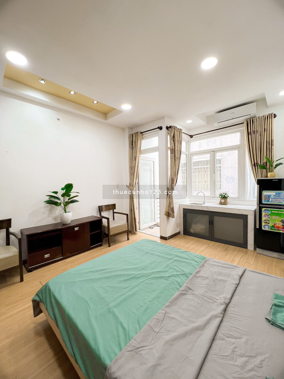 Căn hộ Studio có ban công cửa sổ cạnh đại học Hutech, Hồng Bàng, Landmark 81