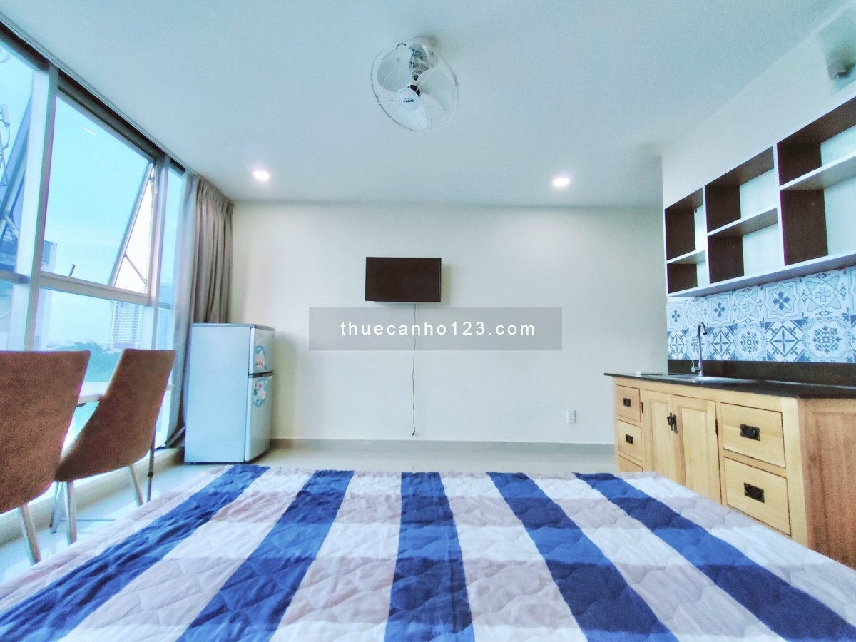 Studio full nội thất cửa sổ lớn đón ánh nắng gần Đh tôn đức thắng, Rmit, lotte