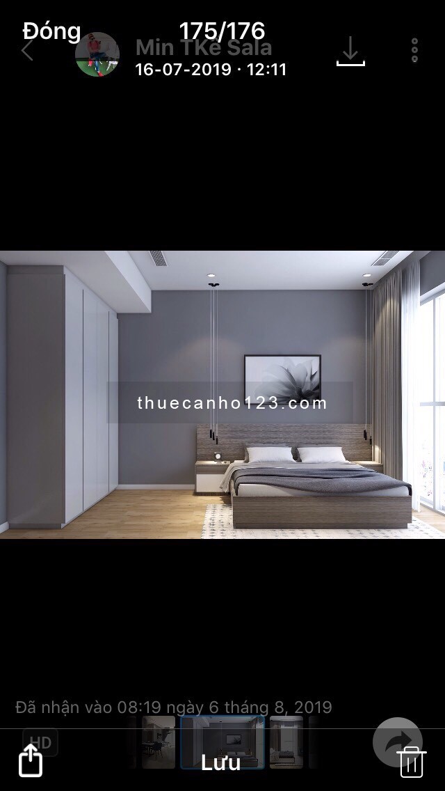 Cho thuê căn hộ Sala Thủ Thiêm 2PN 88m2 full nội thất sang trọng, view đẹp chỉ 24tr