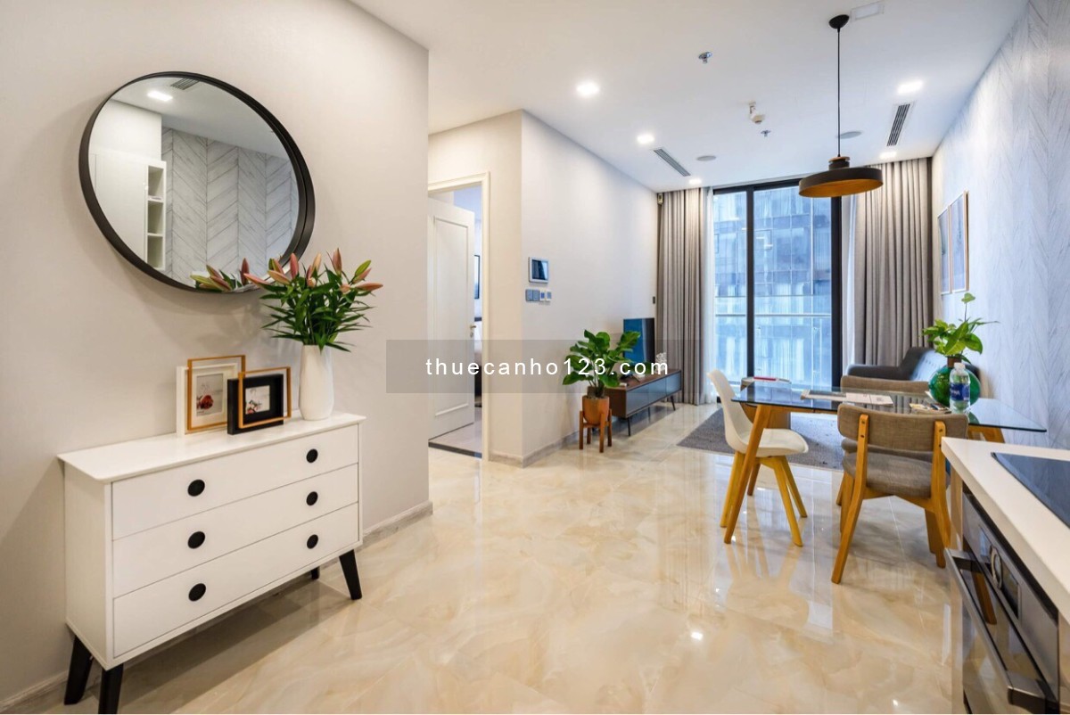 Căn hộ 55m với thiết kế 1 pn, cho thuê 17tr full nội thất , tại vinhomes golden river