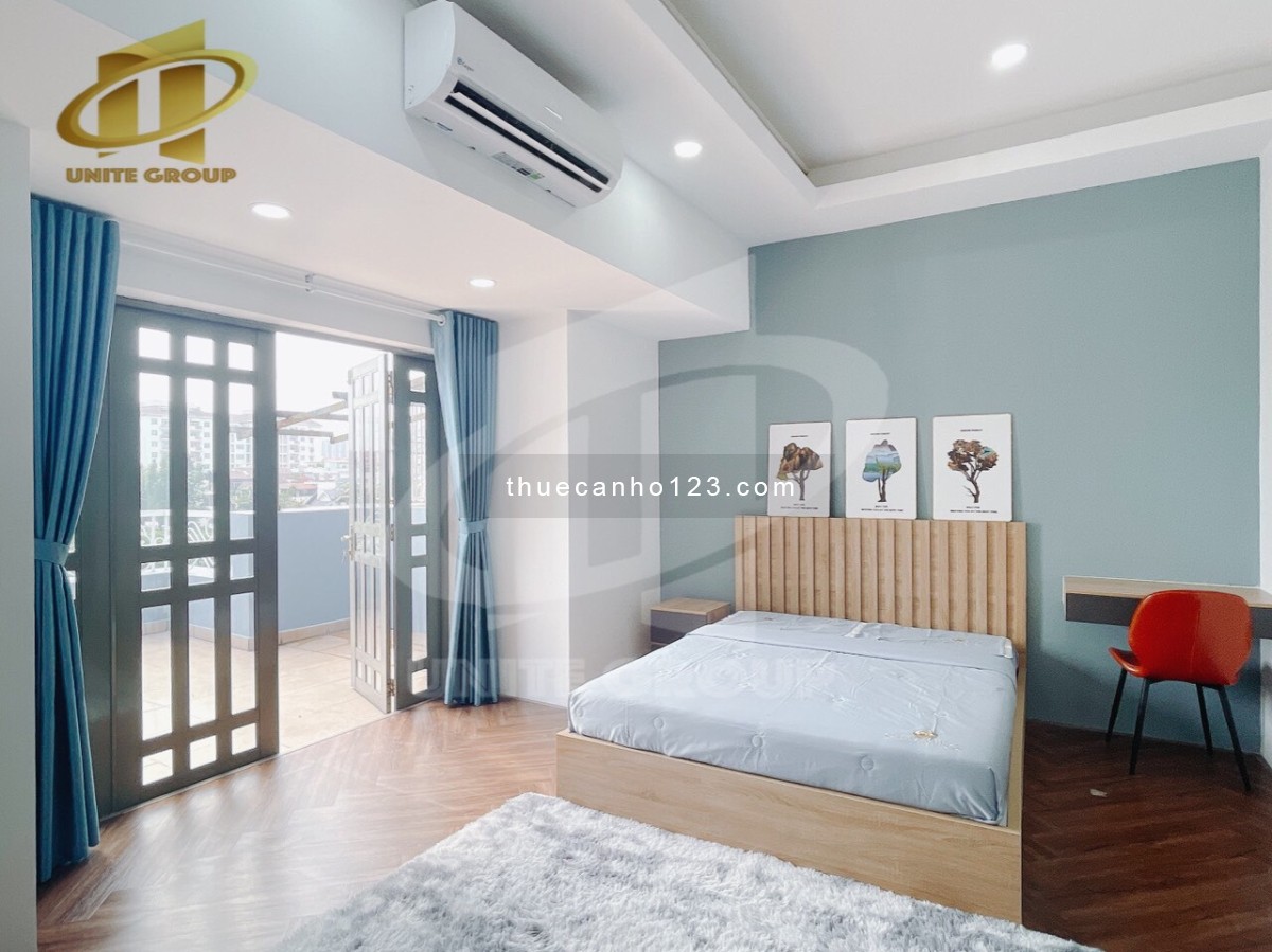 Studio vách ngăn 50m2 ban công full nội thất mới toanh Quận 7 kdc Nam long gần Vincom, đh Ufm,