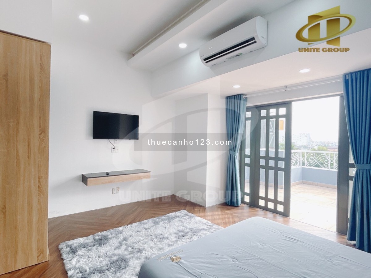 Studio vách ngăn 50m2 ban công full nội thất mới toanh Quận 7 kdc Nam long gần Vincom, đh Ufm,