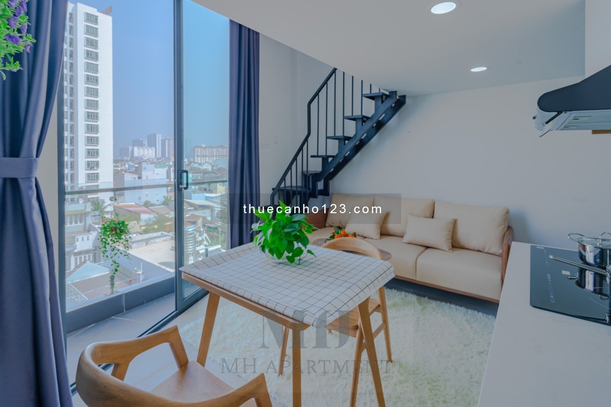 Duplex Ban Công City View FULL NT 38m2 Gần Lotte Q7 - Kế Q4 - ĐH TDT - UFM - RMIT - Him Lam