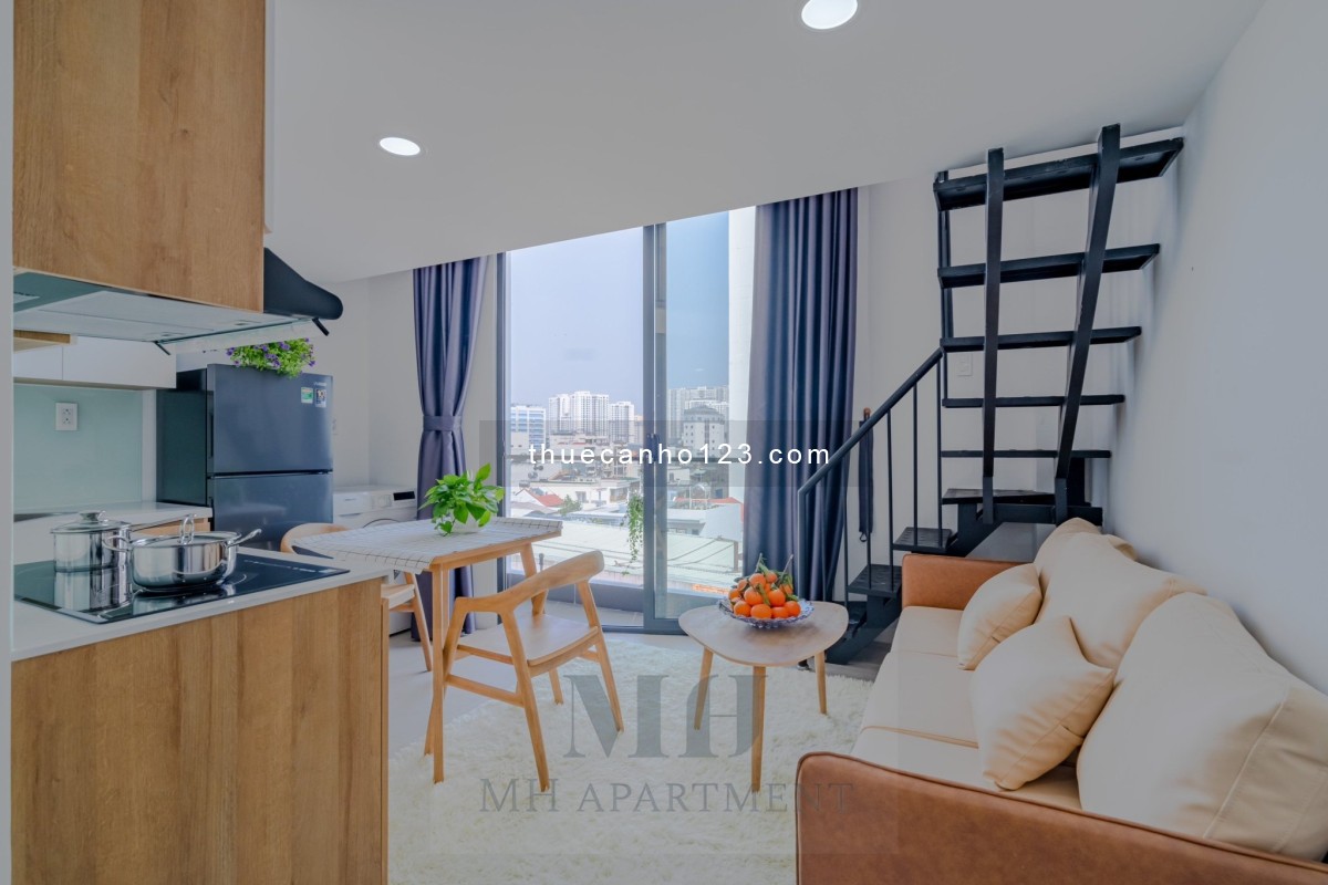 Duplex Ban Công City View FULL NT 38m2 Gần Lotte Q7 - Kế Q4 - ĐH TDT - UFM - RMIT - Him Lam