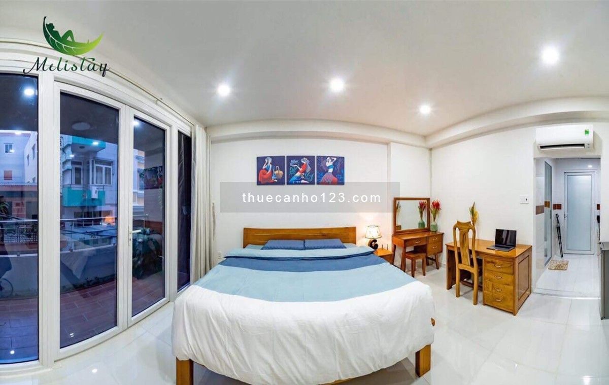 Căn Hộ Ban Công Mới 100%_Full Nội Thất_Ban Công_Ngay Bến Bạch Đằng_Quận 1