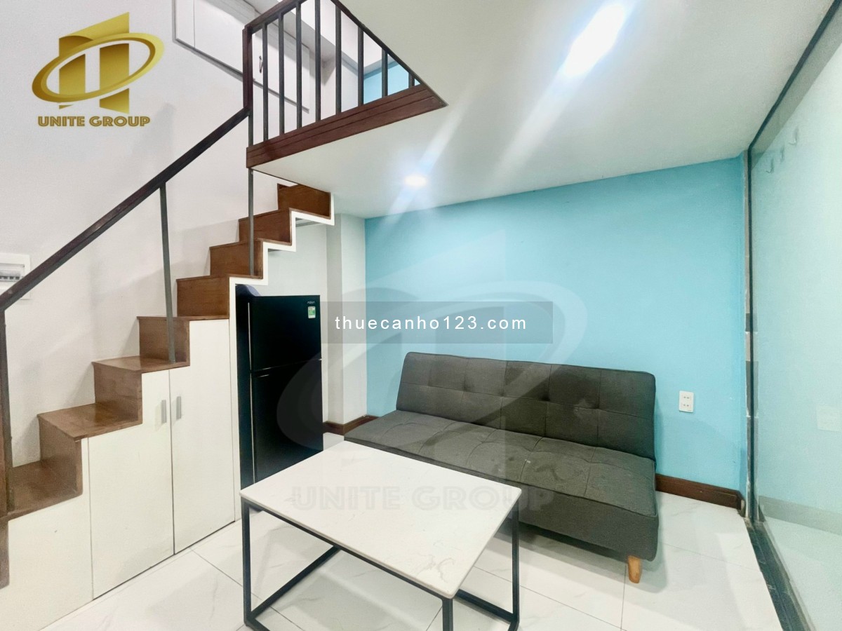 Duplex không giới hạn người ở gác rộng Quận 7 gần kcx, cầu tân thuận qua Quận 1,4 chỉ 5p xe máy