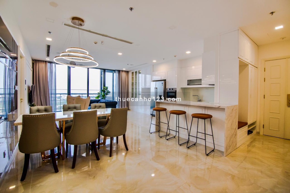 Cho thuê căn hộ 3PN Vinhomes BaSon 121 m2, nội thất sang trọng view thoáng giá rẻ nhất lh 0907478048