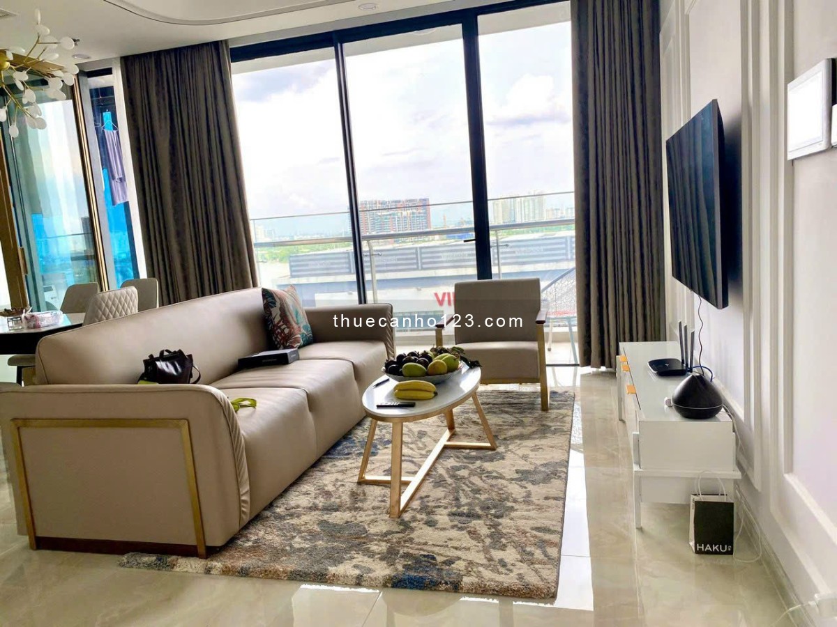 Cho thuê căn hộ 3PN Vinhomes BaSon 121m2, nội thất sang trọng view sông thoáng mát giá tốt nhất thị