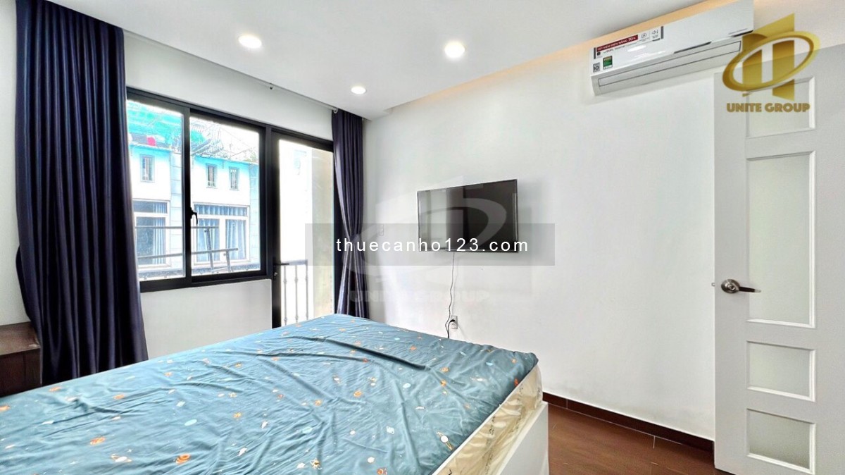 Căn hộ 1 PHÒNG NGỦ 45M2, BAN CÔNG LỚN, FULL NỘI THẤT gần chợ Bà Chiểu