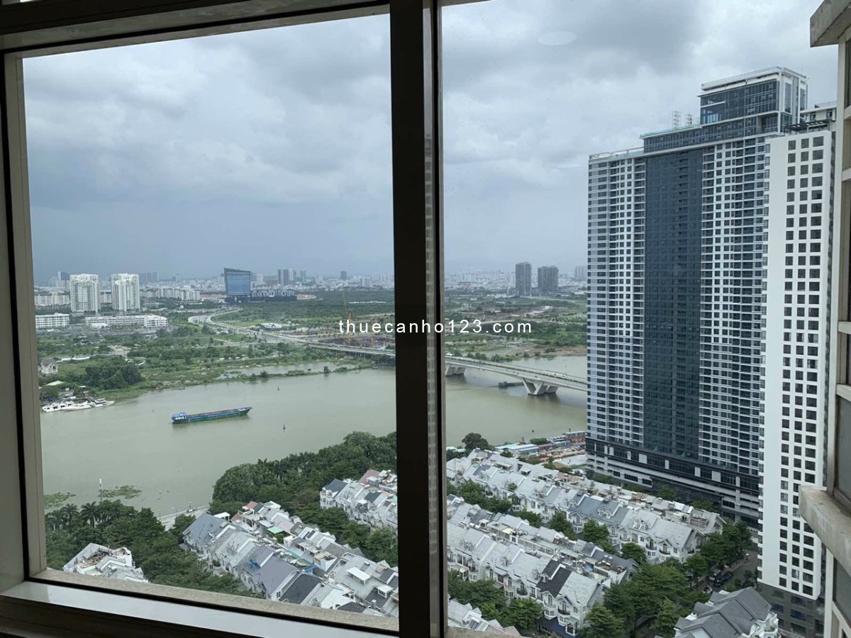 Cho thuê 3PN Saigon Pearl, tầng trung, 140m2, view sông, full NT giá 25 triệu bao phí