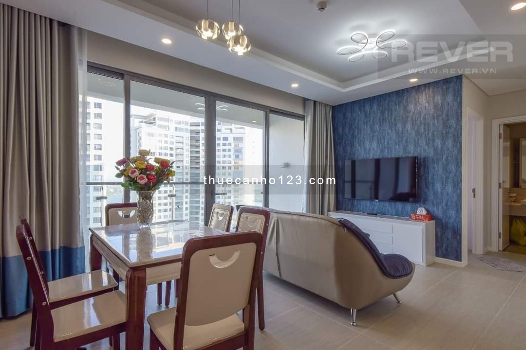 Cho thuê căn hộ 2PN, View hồ bơi, DT 88m2 tại Đảo Kim Cương Q2