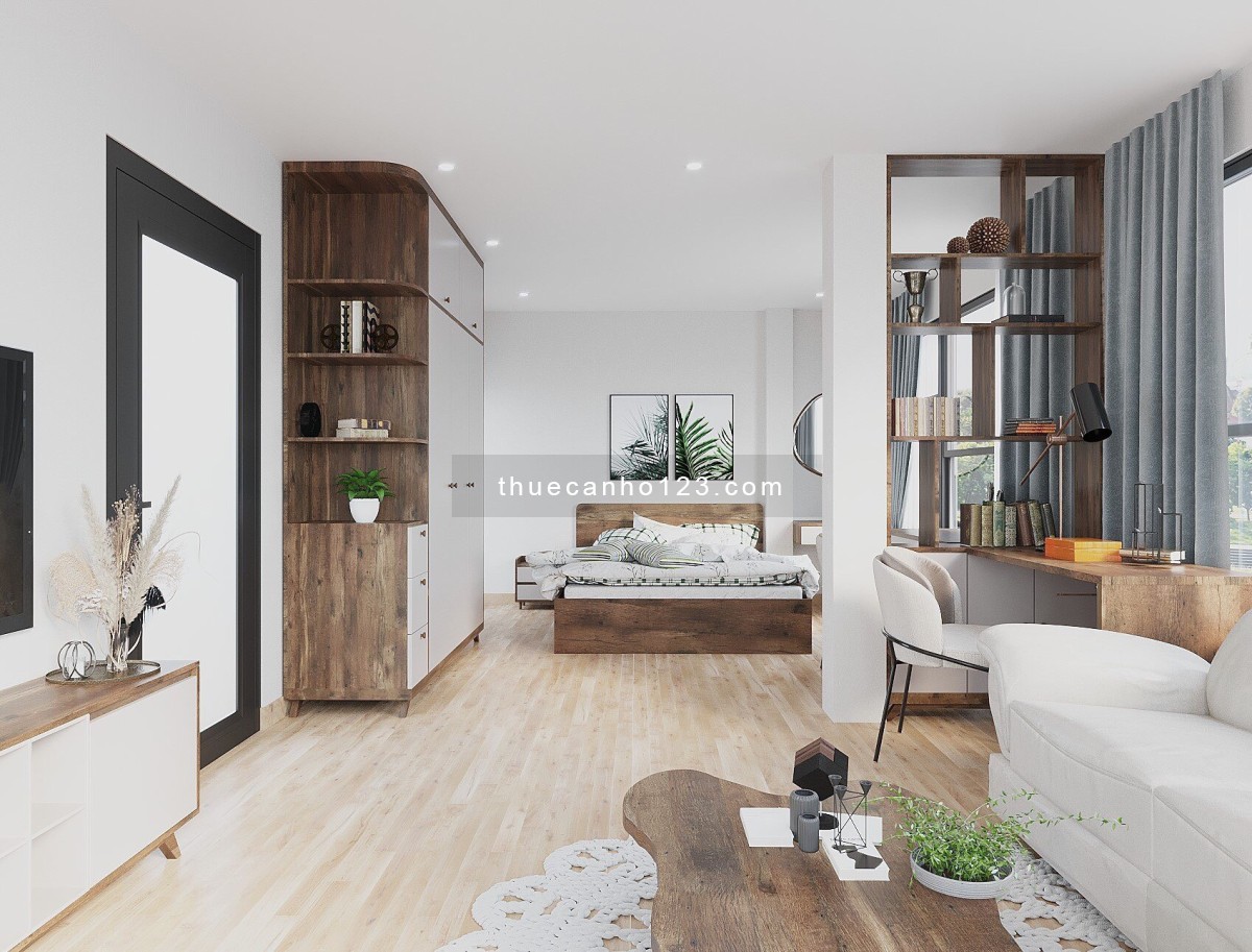 Cho thuê căn hộ tầng 5 view đẹp, full đồ (Premium furnished studio for rent)