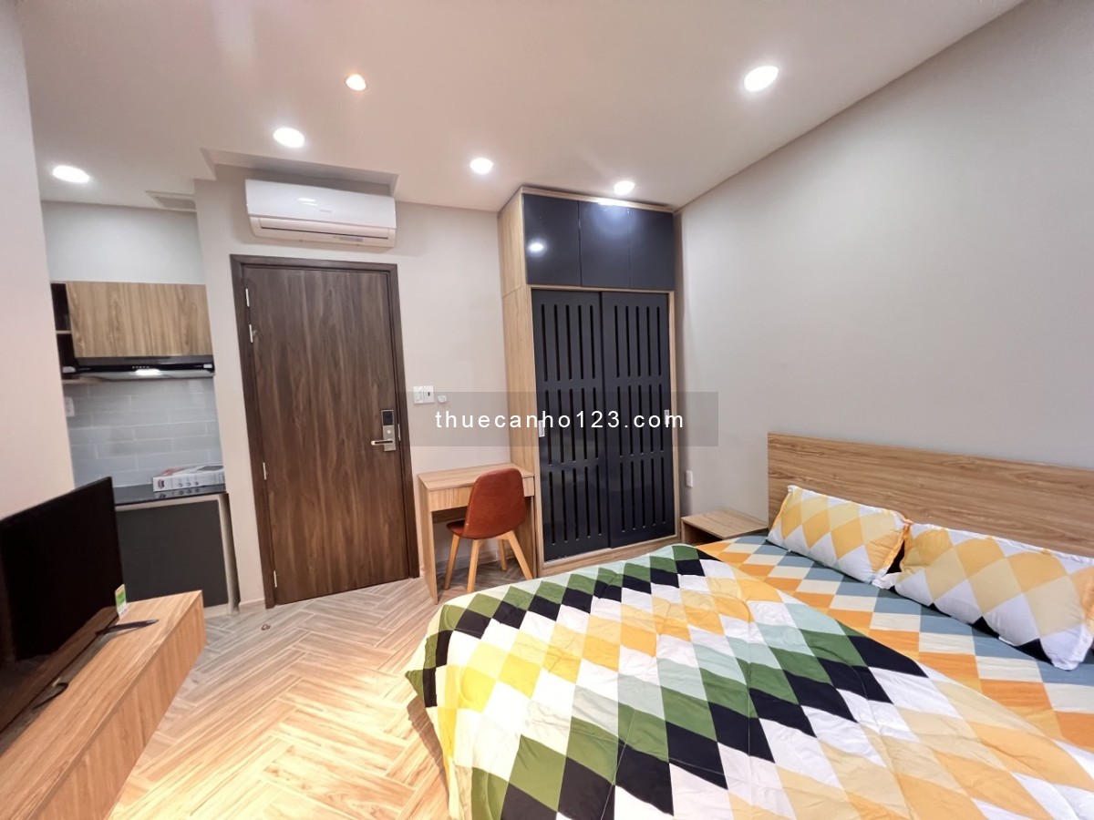 Căn Hộ mới, Dạng Studio Decor Siêu xinh Full Nội Thất