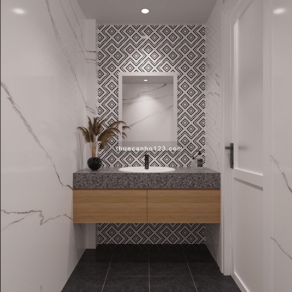 Cho thuê căn hộ full nội thất - 1pn - 2pn - Mới 100% - Gần Bệnh viện Hoàn Mỹ - Ban công