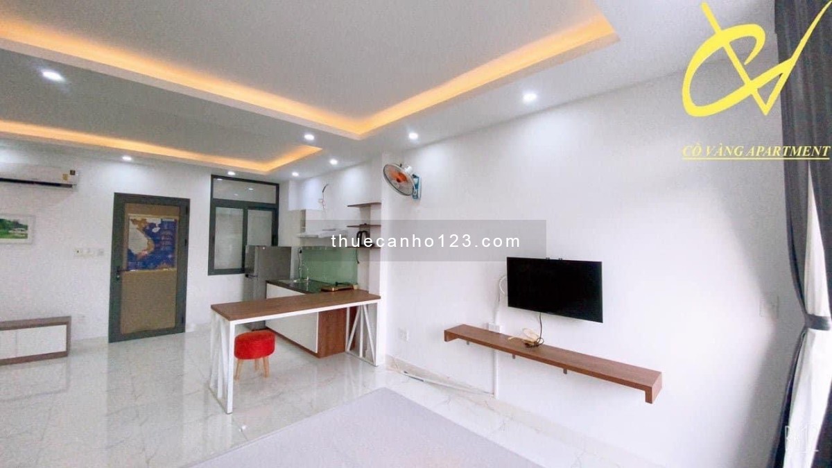 Cho thuê căn hộ Nguyễn Văn Đậu, studio ban công, full nội thất mới, Thang máy