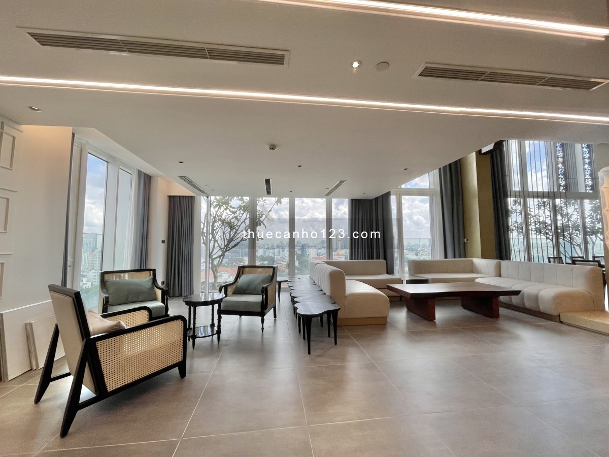 Penthouse mới làm xong nội thất quốc tế 6 sao Park Hyatt, 519m2, 5PN, Serenity Sky Villas Q3