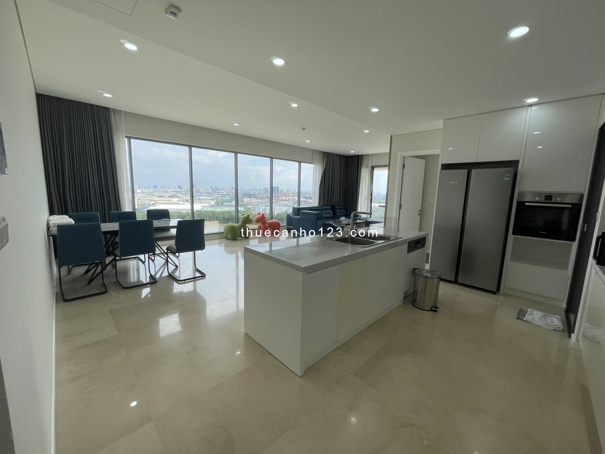 Cho thuê căn hộ 3 phòng ngủ tại Diamond Island với nội thất cao cấp và view trực diện sông Sài Gòn
