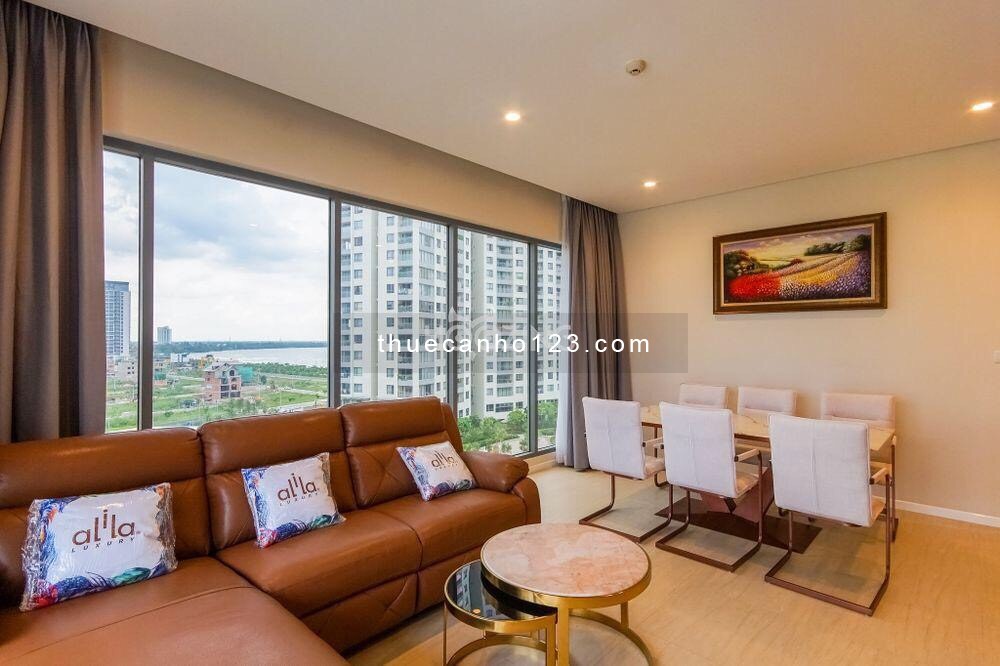 Diamond Island - Cho thuê căn hộ 3 phòng ngủ full nội thất cao cấp - view sông siêu mát - giá 1500$