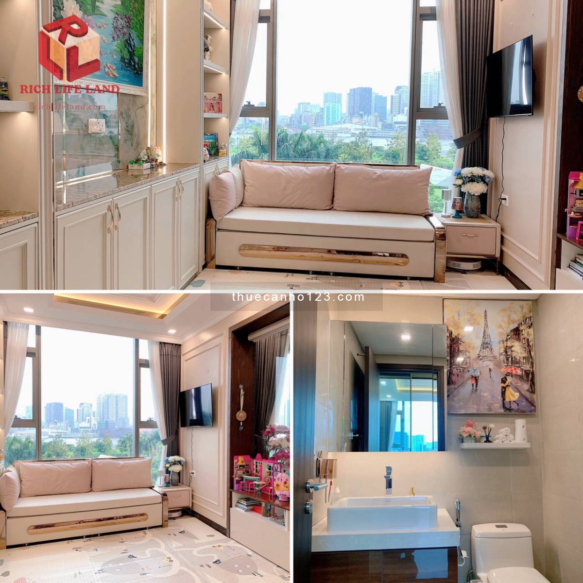 Empire City - 3 phòng ngủ - Full nội thất cao cấp - View Bitexco - Giá $3350
