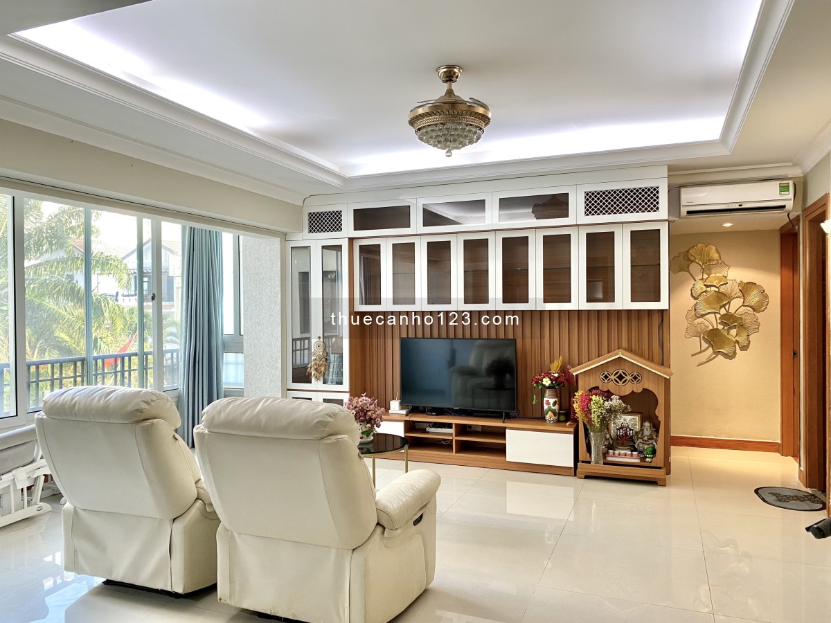 Cho thuê căn hộ Cantavil An Phú, 120m2, 3 phòng, nội thất cao cấp đẹp, view đẹp giá chỉ 20 triệu