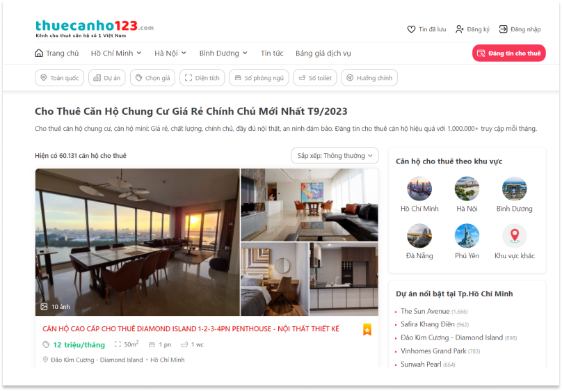 Tìm nơi cho thuê chung cư Bình Thuận giá rẻ Tìm nơi cho thuê chung cư Bình Thuận giá rẻ