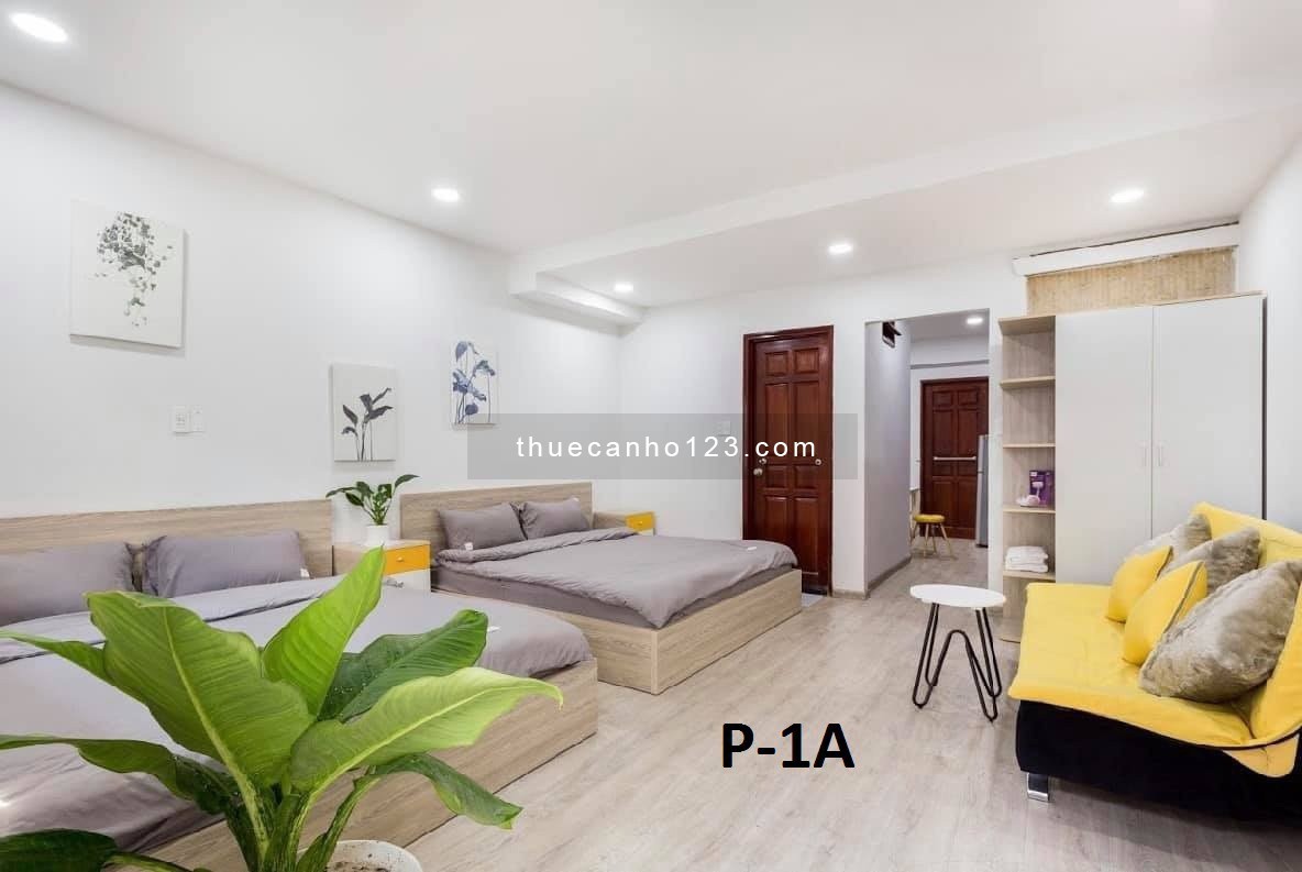 1PN Studio Banconl Full NT Ngay Chợ Bến Thành, CV Tao Đàn, Dinh Độc Lập