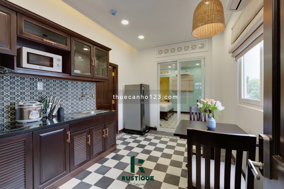 Căn hộ cao cấp 1PN 50m2 thang máy, style vintage Quận 1 gần Nam Kỳ Khởi Nghĩa - sân bay Tân Sơn Nhất