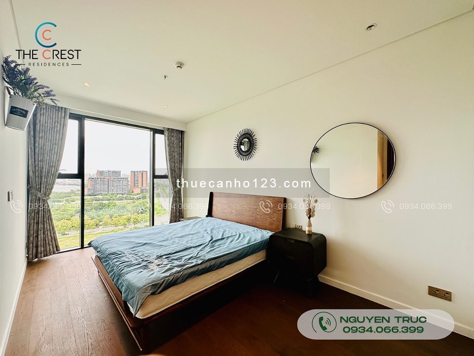 Cho thuê căn 3PN The Metropole Thủ Thêm 115m2, full nội thất mới đẹp, view sông Landmart 81 lầu cao