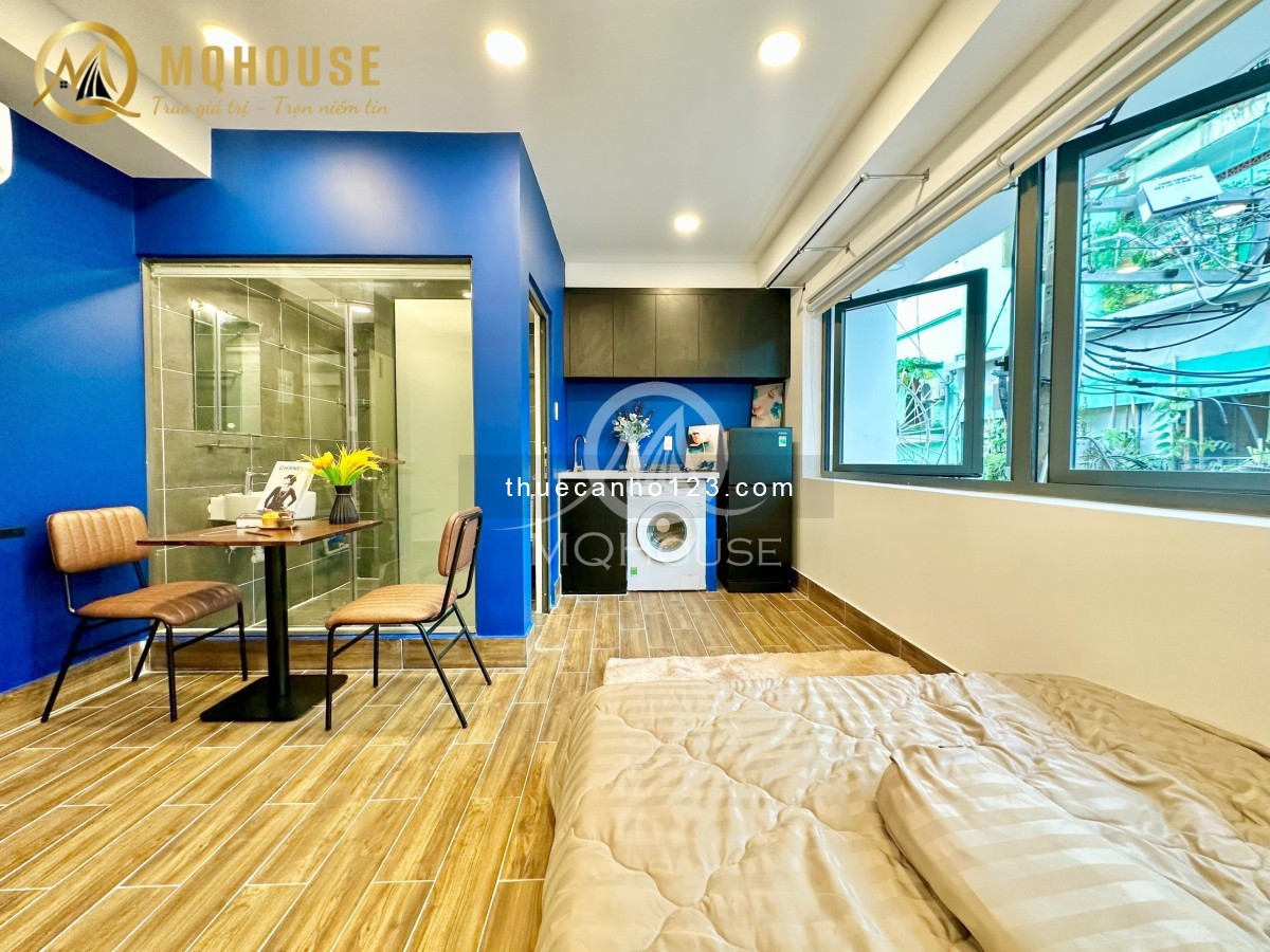 Cho thuê căn hộ studio new 100% ngay bờ kè Hoàng Sa - nội thất mới keng - style thiết kế hiện đại