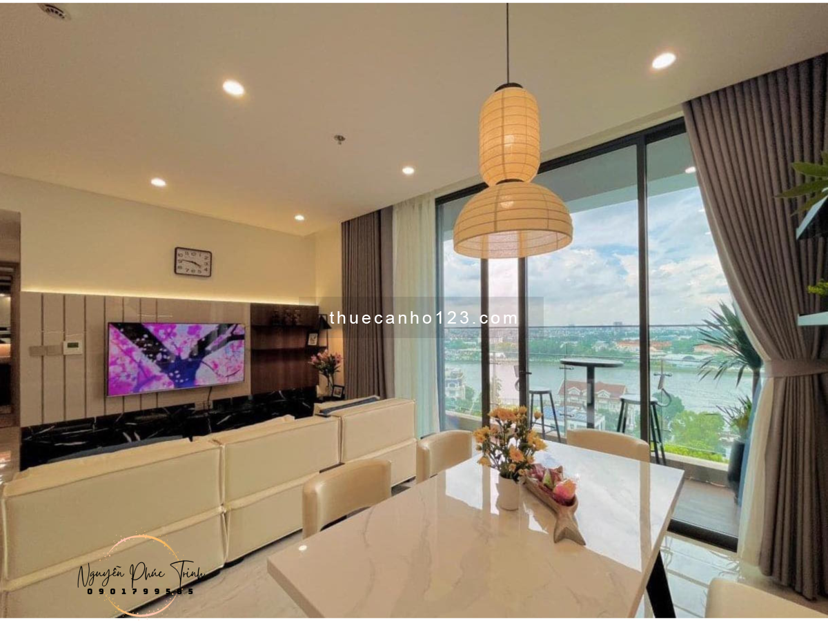 Cho thuê căn 2pn full nội thất cao cấp view sông nhà mới như ảnh Thảo Điền Green