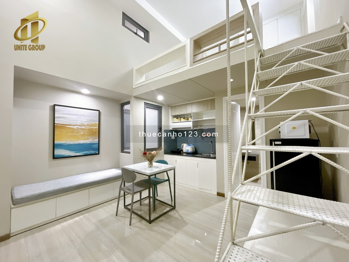 Duplex trắng thiết kế hiện đại cao cấp đầy đủ tiện nghi