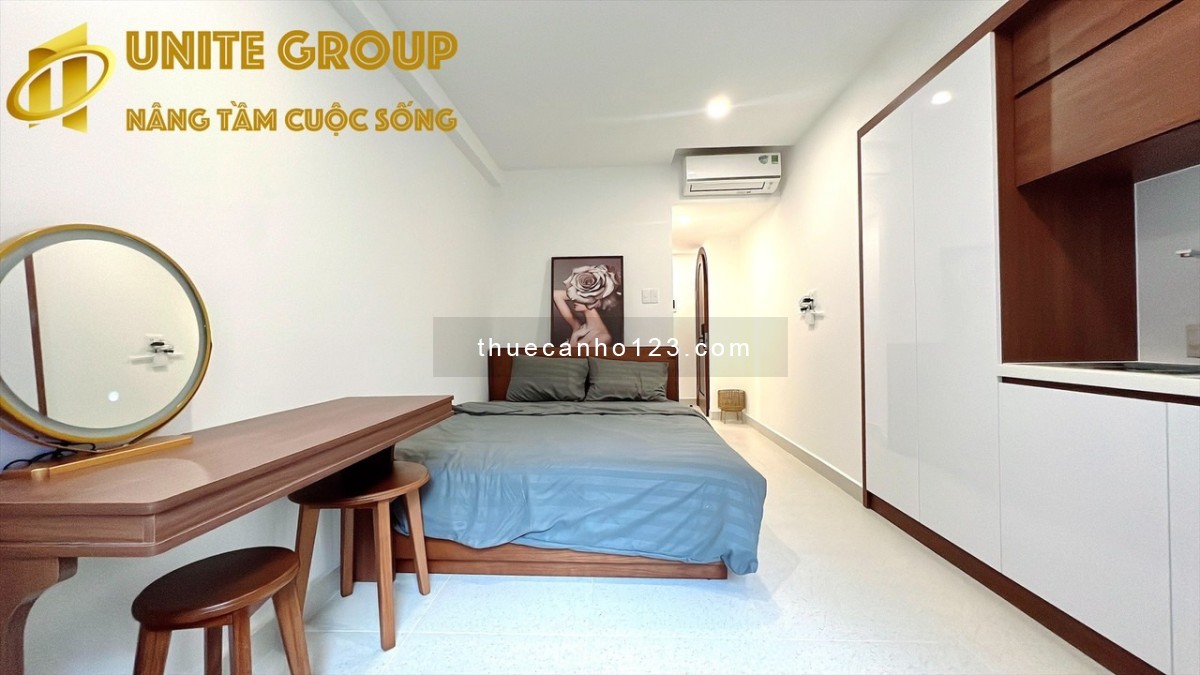 Cho thuê căn hộ 1PN full nội thất, cửa sổ lớn Nguyễn Trãi Q1