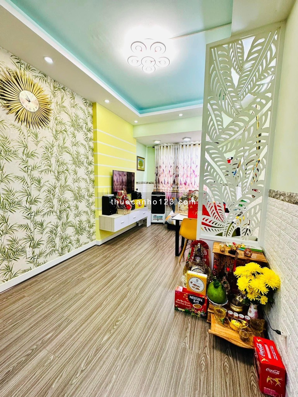 Cần cho thuê căn hộ 2PN chung cư Topaz Garden Quận Tân Phú. Giá 10tr/tháng lh 0907.418.728