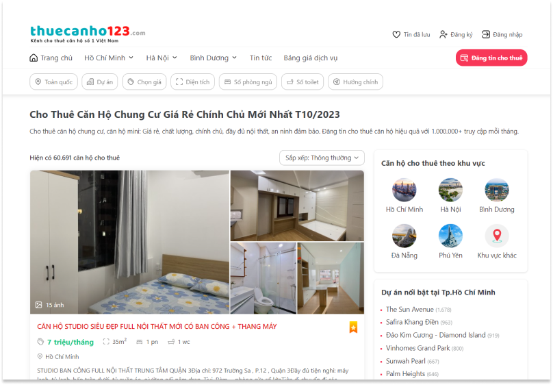 Thuecanho123.com - Nơi cho thuê chung cư Bình Định giá rẻ Thuecanho123.com - Nơi cho thuê chung cư Bình Định giá rẻ