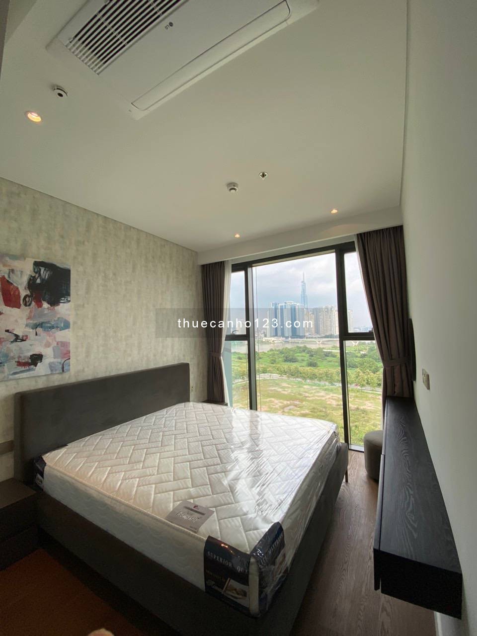 Thuê The Crest Metropole Q2_Căn hộ 2PN_83m2_View sông_Full NT đẹp_Giá 38tr