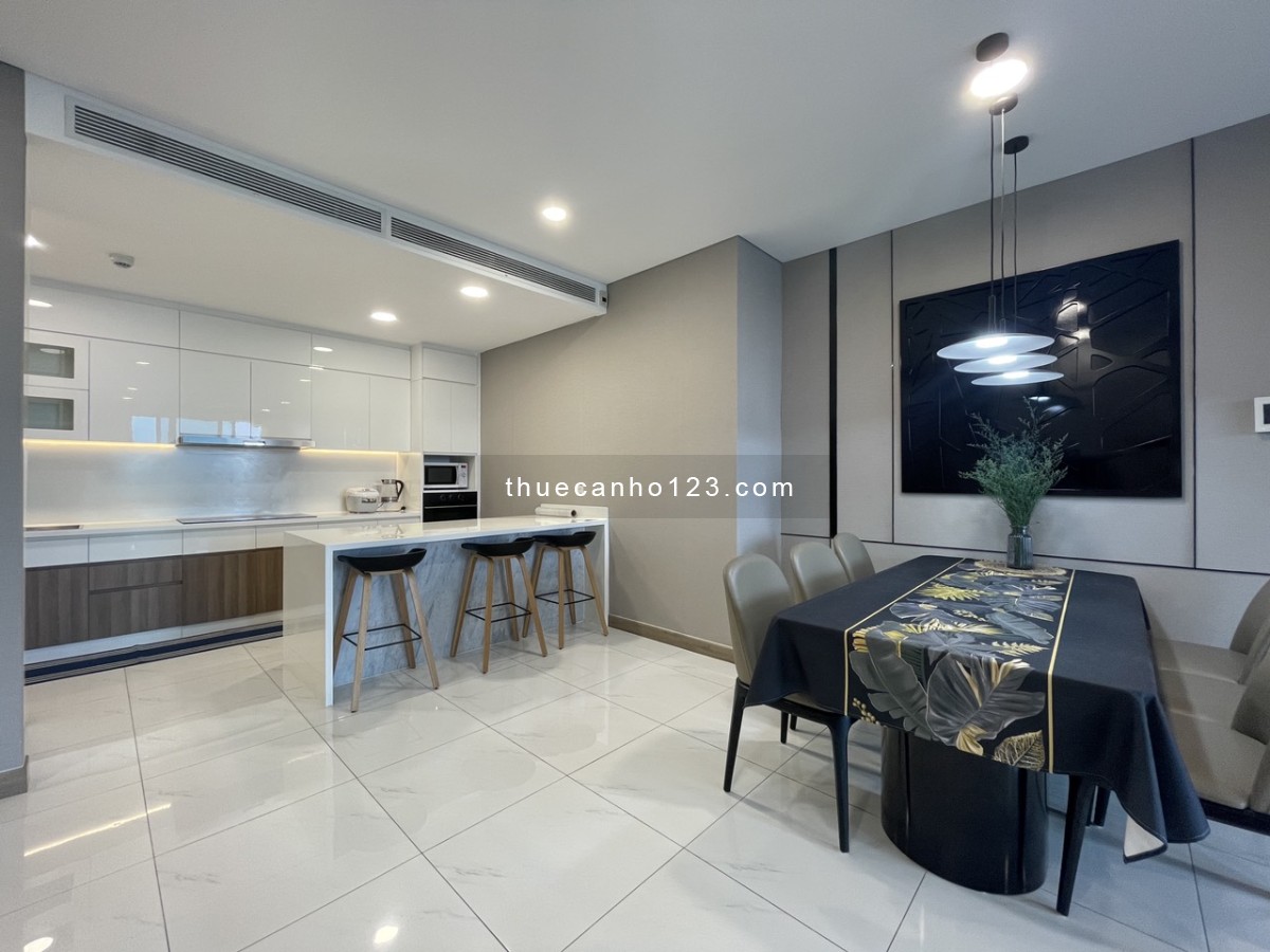 Nhà đẹp, nội thất cao cấp cho thuê 126m2 3PN, 48.5 triệu, Sunwah Pearl