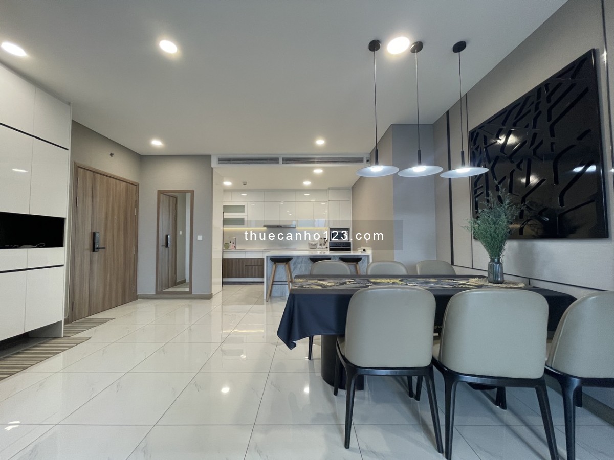 Nhà đẹp, nội thất cao cấp cho thuê 126m2 3PN, 48.5 triệu, Sunwah Pearl