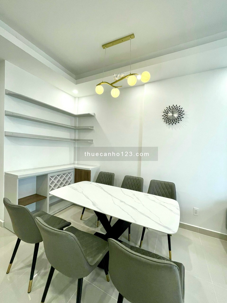 Cho thuê căn hộ cao cấp Xi Grand Court 80m2, 2pn, 2wc, full nội thất, căn góc. Giá cho thuê: 16 tr