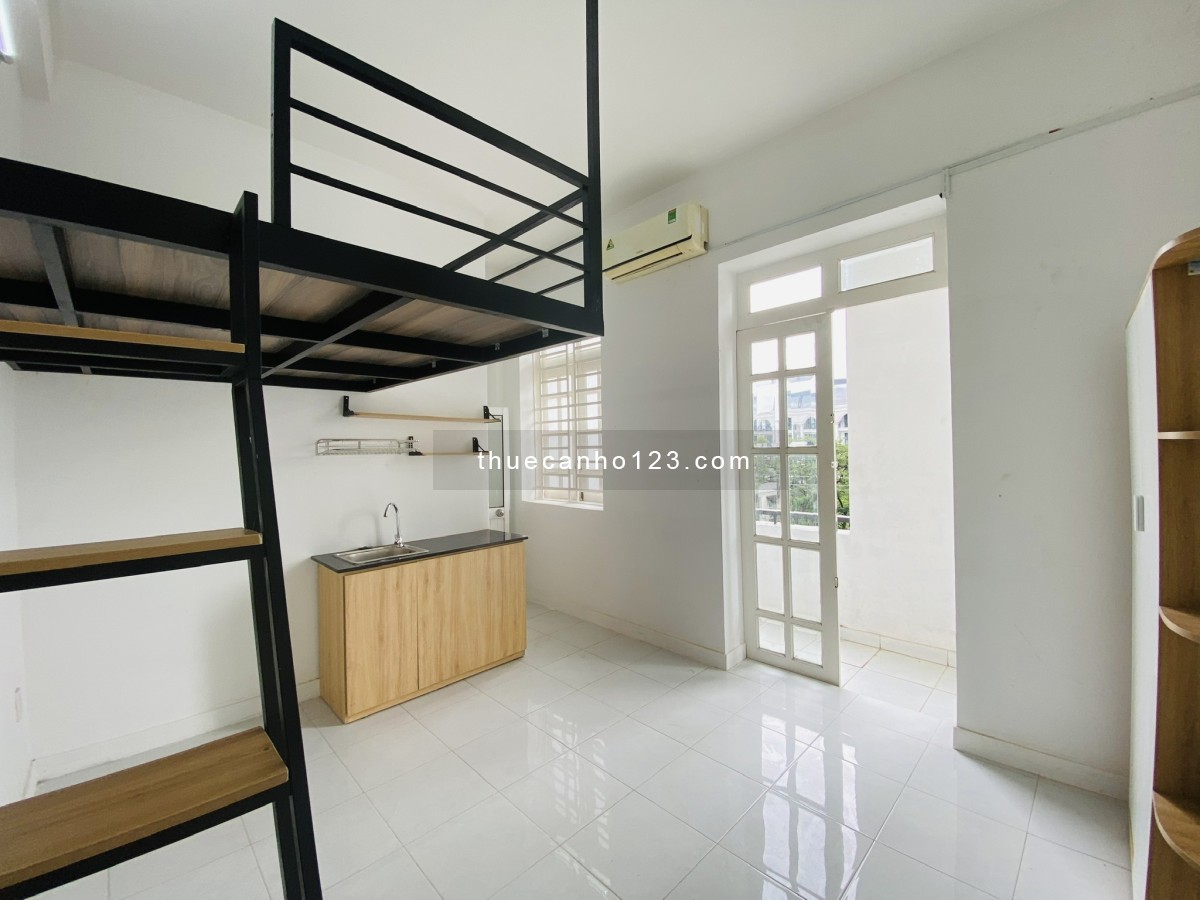 Căn Hộ duplex ban công Gần CV thỏ trắng - Toà nhà viettel - Full nội thất giá rẻ quận 10