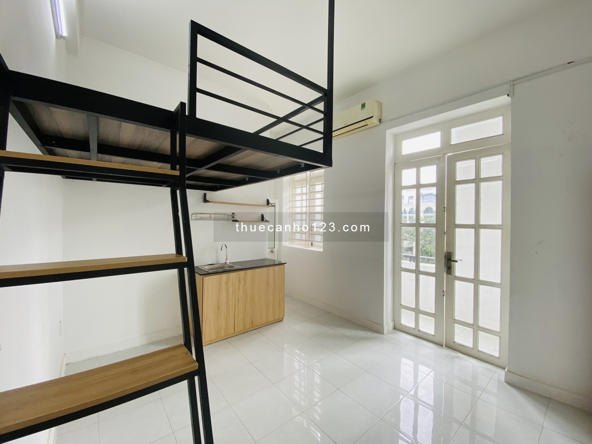 Căn Hộ duplex ban công Gần CV thỏ trắng - Toà nhà viettel - Full nội thất giá rẻ quận 10