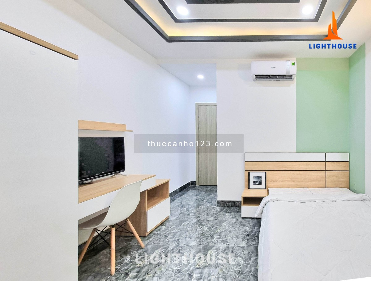 Cho thuê căn hộ dịch vụ, studio, full nội thất, 35m2