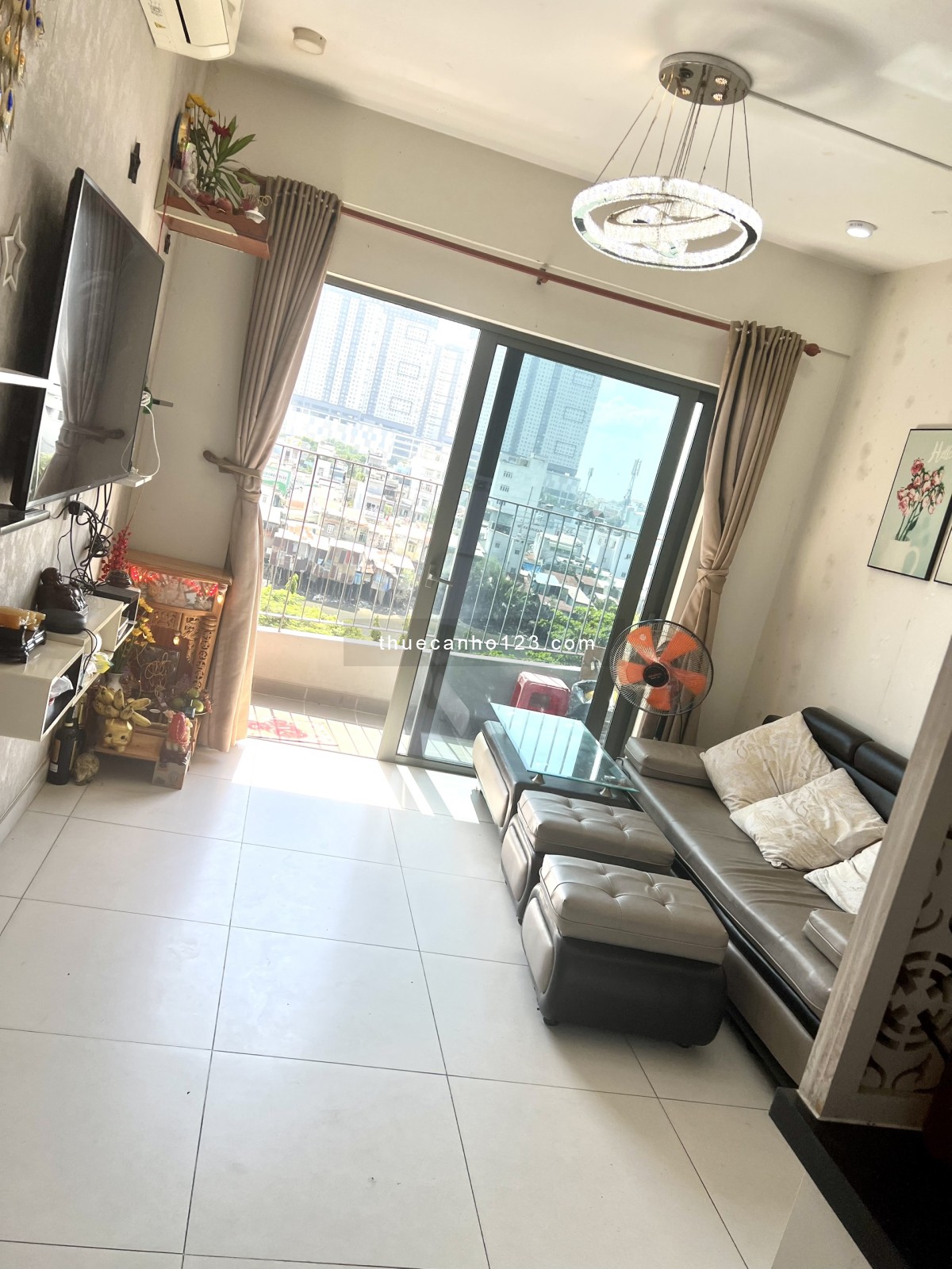 Cho thuê căn hộ chung cư tại Dự án Diamond Lotus Phúc Khang, Quận 8, Tp.HCM diện tích 58m2 giá 12Tr