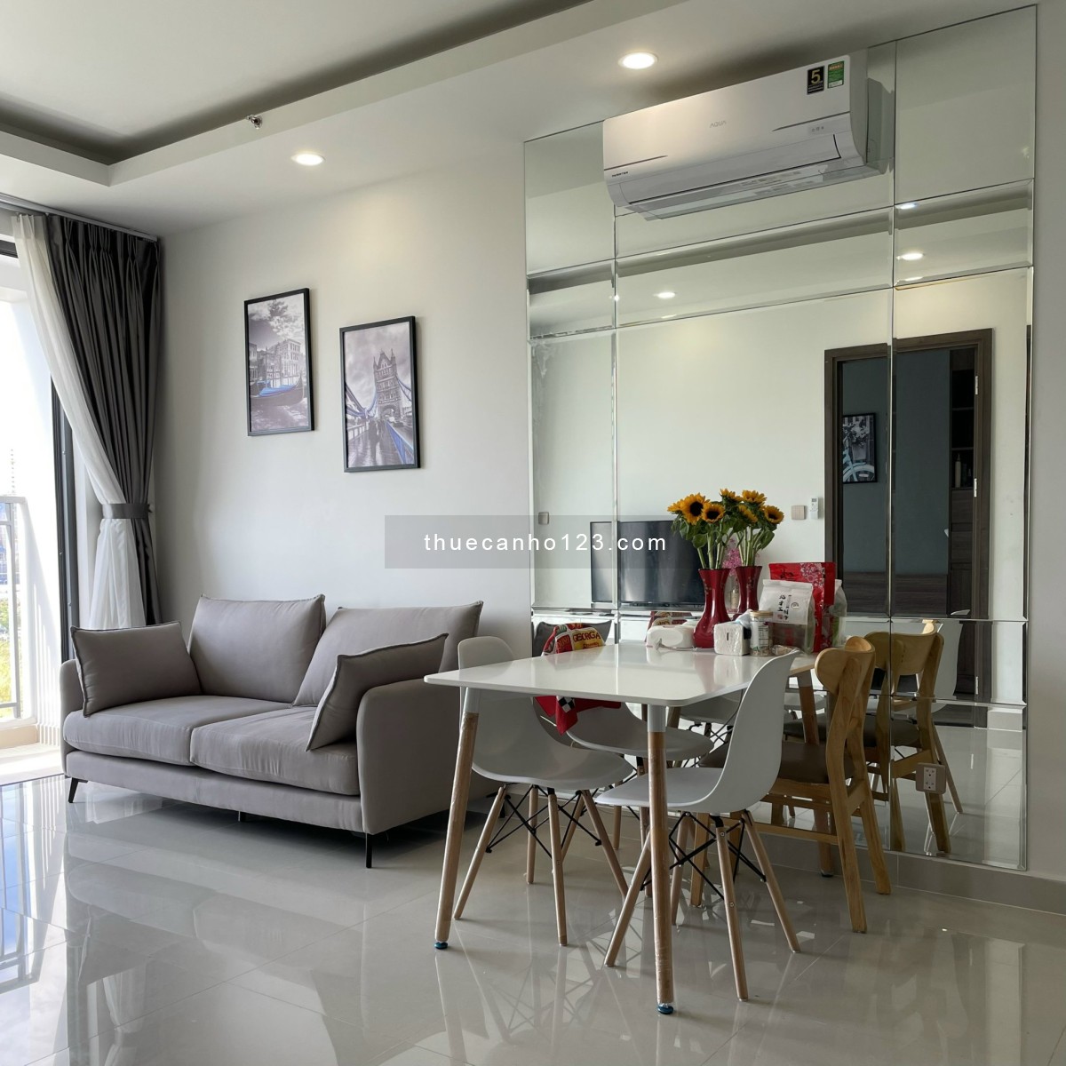 Cho thuê căn hộ Phú Mỹ Hưng, Nguyễn Lương Bằng, quận 7, 1 PN, Full nội thất, 10 triệu LH 0933544789